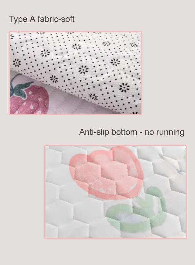 Vividorad Baby Waterproof Bed Pad Baby Diaper Changing Pad Liner Non-Slip Washable Toddler Potty Training Pads Reusable Portable Changing Table Pad Soft Cotton Waterproof Changing Pad Urine Pads for Travel Anti-side For Babies/Adults/Pets - Image 4